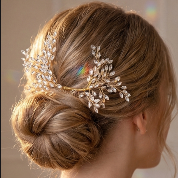 The Crystal Drop Wing Hair Clip