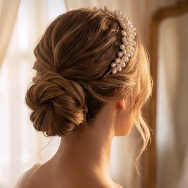 Luna Pearl Bridal Hairband