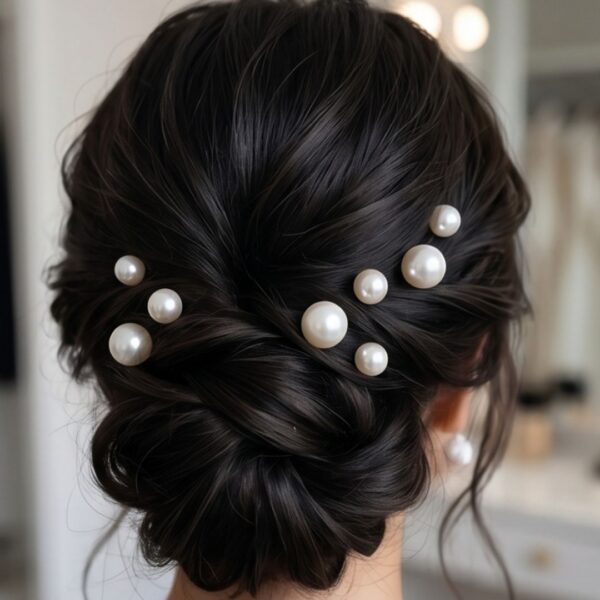 Simple Pearl Hair Pins